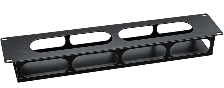 Organizador de Cabos Horizontal Fechado 2U – Padrão 19″